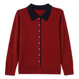 假开衫长袖羊毛针织衫女2026秋冬新款设计感小众宽松显瘦羊毛衫，女装针织衫/毛衣，妃慕昵服饰