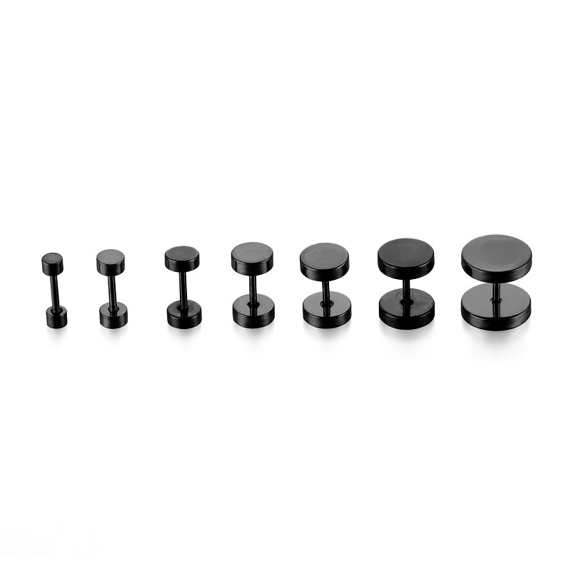 Simple Style Solid Color Stainless Steel Ear Studs 1 Piece display picture 4