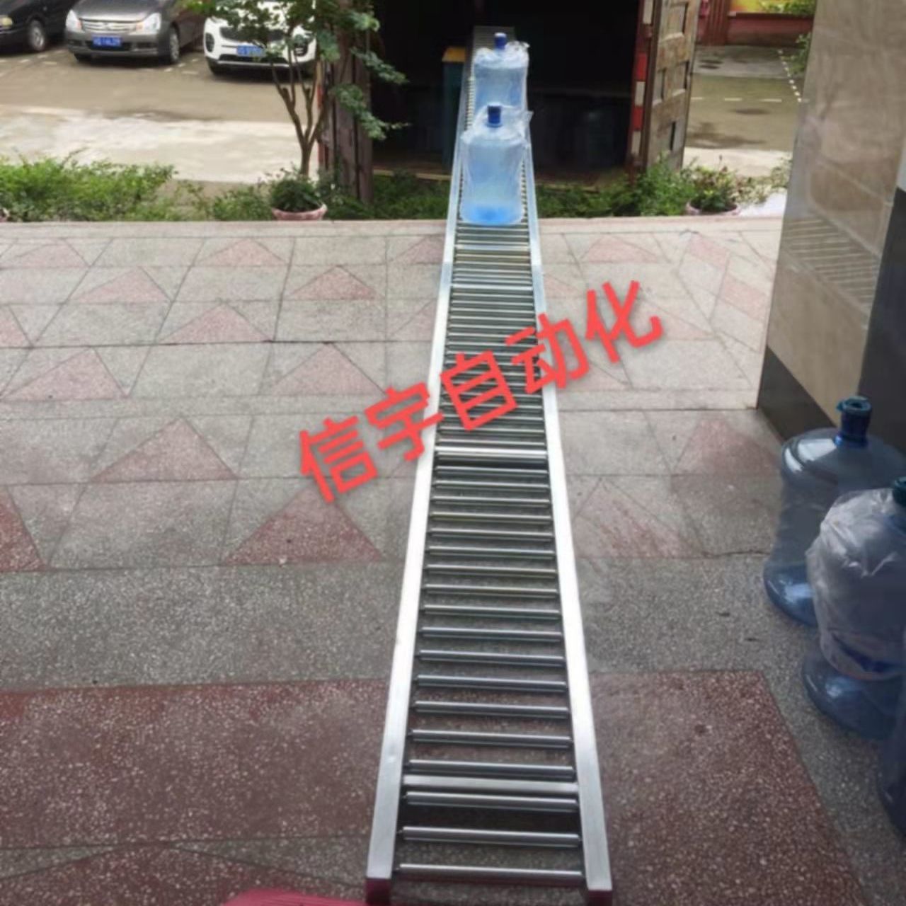 卸货滑梯神器无动力手推滚筒线可折叠拼接下货搬运神器装卸车滑道