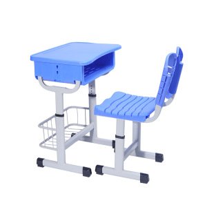 Hanru home adjustable study table and chair primary and secondary school student desk tutorial class ABS plastic writing table and chair combination
