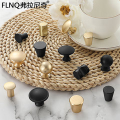 出口品質單孔金色櫥櫃衣櫃北歐把手銅色黑色現代輕奢抽屜櫃門拉手
