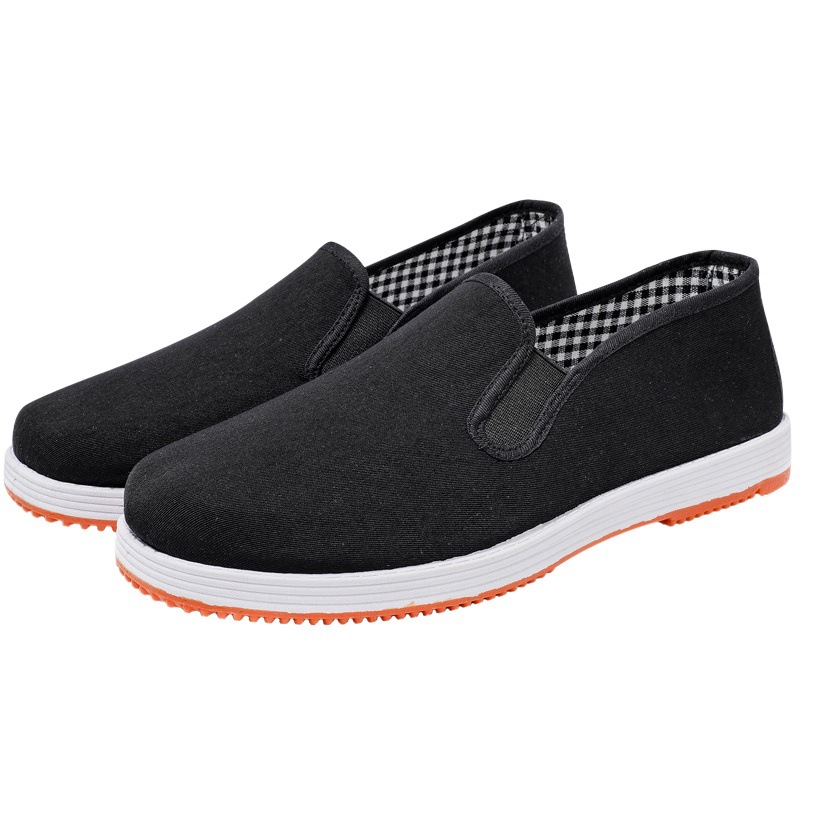 Zapatos de tela viejos de Beijing para hombres primavera 2024 casual transpirable deslizamiento-en el trabajo de conducción de los hombres zapatos de tela negra inferior de múltiples capas mujeres