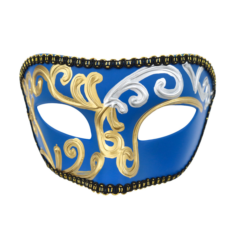 Exclutivo transfronterizo para Venecia, Roma, artesanía, máscara para los ojos, hombres y mujeres navideños, fiesta de baile para adultos, máscara divertida festiva