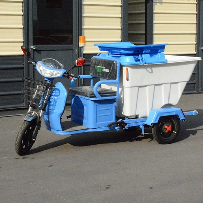 Single Barrel Electric Three-Wheeled Sanitation Truck, Special Cleaning Truck, Small Garbage Collection Truck, Garbage Removal Truck