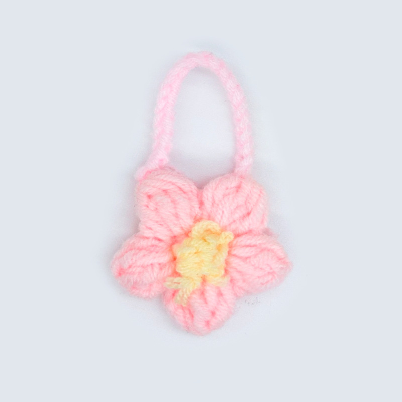 미트 파우더 퍼프 플라워 숄더백