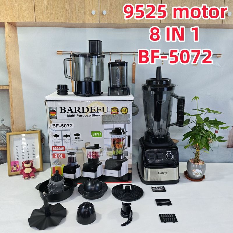 跨境8in1blender纯铜不锈钢大功率绞肉碎冰榨汁机搅拌机双杯设计|undefined