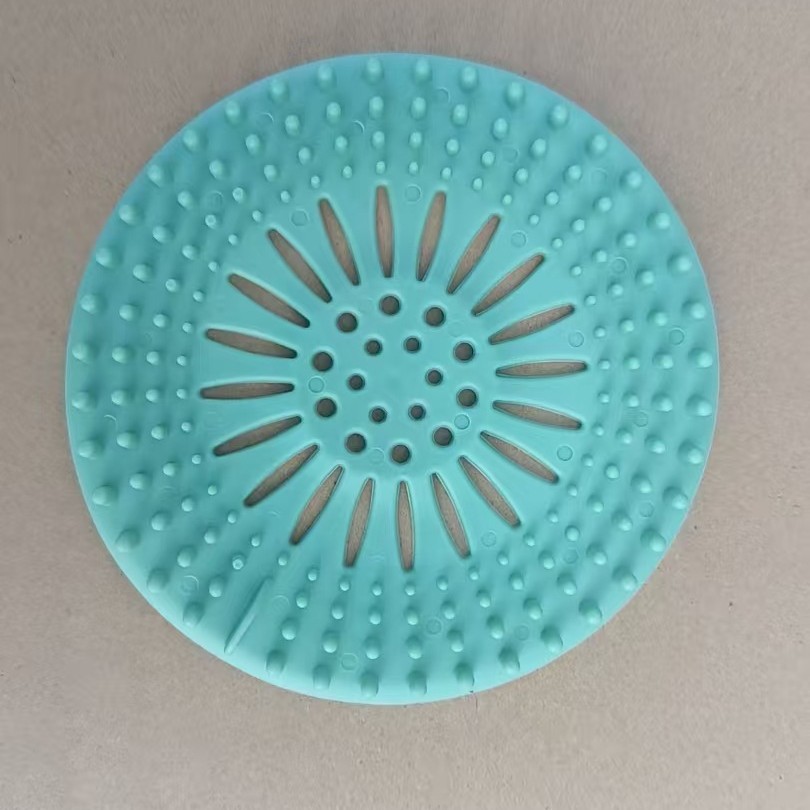 Venta al por mayor filtro de pelo de alcantarilla de baño fregadero de cocina neto desodorante bloqueado cubierta de drenaje de piso de silicona anti-cabello