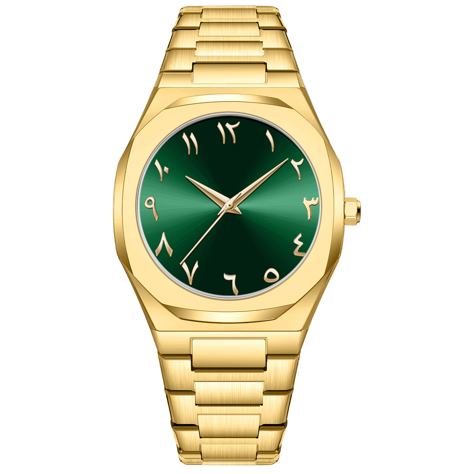 外国貿易クロスボーダー卸売防水時計メンズ腕時計メンズオールブラックアラビアダイヤルハイエンド合金クォーツ時計