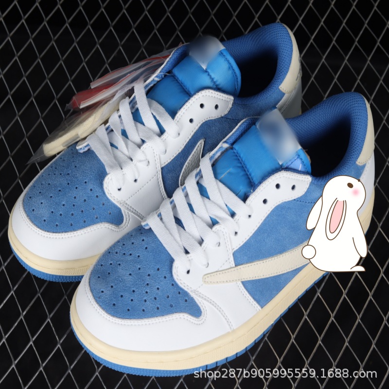 조 1 로우탑 인버티드 블루 앤 화이트 CQ4277-212