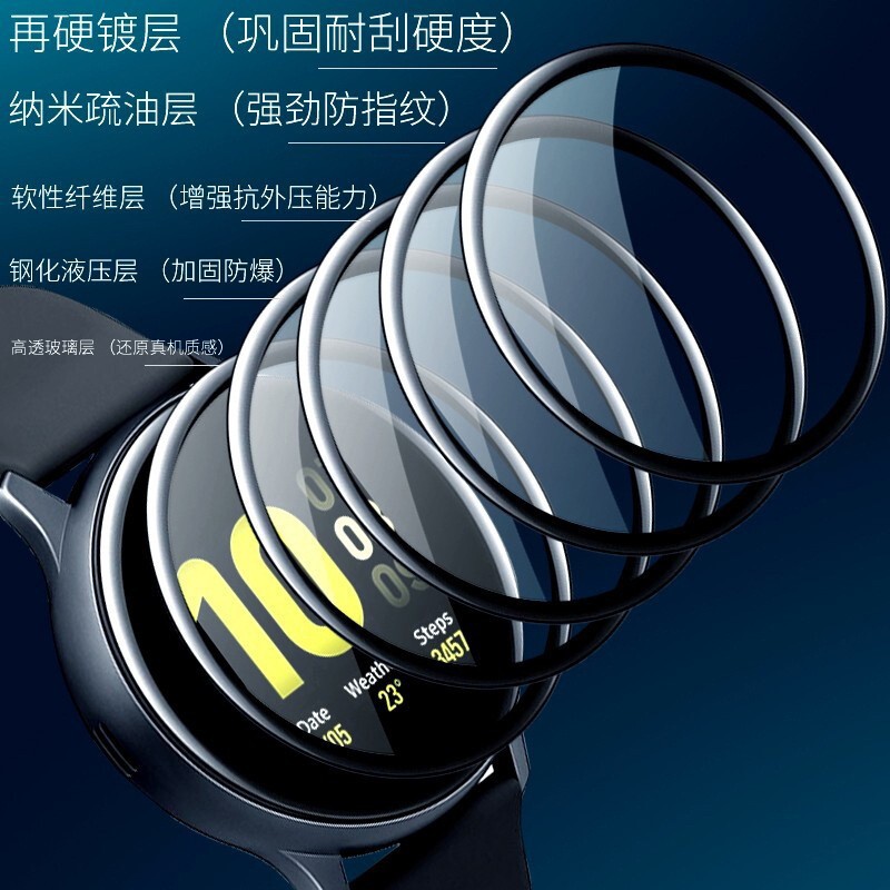 Adecuado para Samsung Active2 reloj 40mm película de cerámica Samsung Active2 44mm película de vidrio de flexión caliente