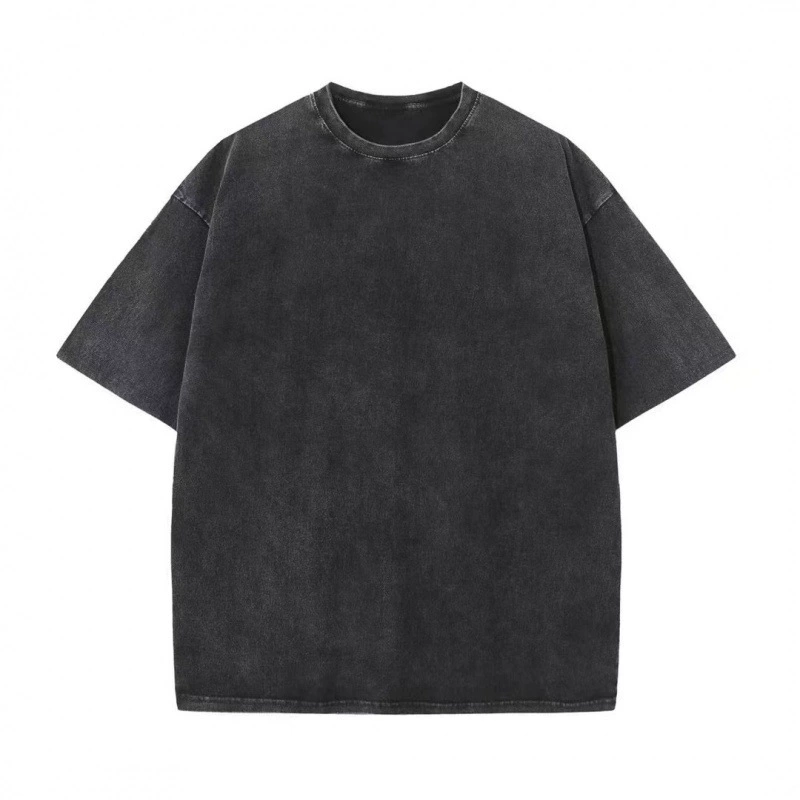 Мужская и женская футболка 230 г, воскокрашение, эффект потертости, короткий рукав
