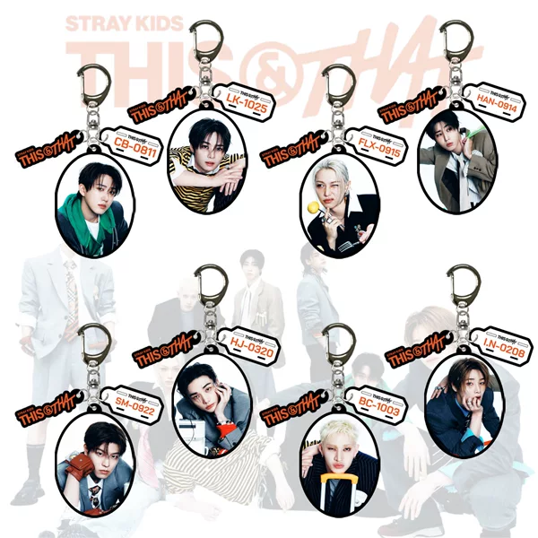 SKZ Stray Kids acrylic keychain STRAYKIDS THIS & THAT backpack pendant merchandise