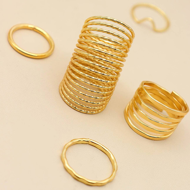 Minimalist Stackable Ring Set With Cubic Zirconia For Women_voghion.com