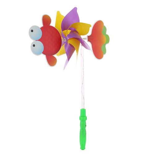 Internet celebrity cartoon luminous windmill children's outdoor flashing creative toys kindergarten small gifts night market stall hot sale