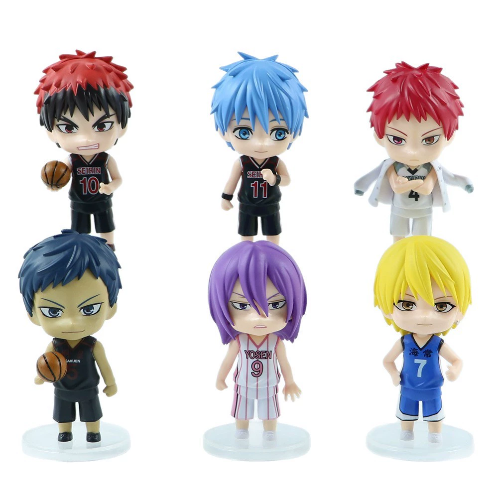 Q-версия офисная кукла по аниме "Kuroko's Basketball" — Куроко, Вулкан, Мидзума, Кисэ, Аобе, Аохара, модель-орнамент