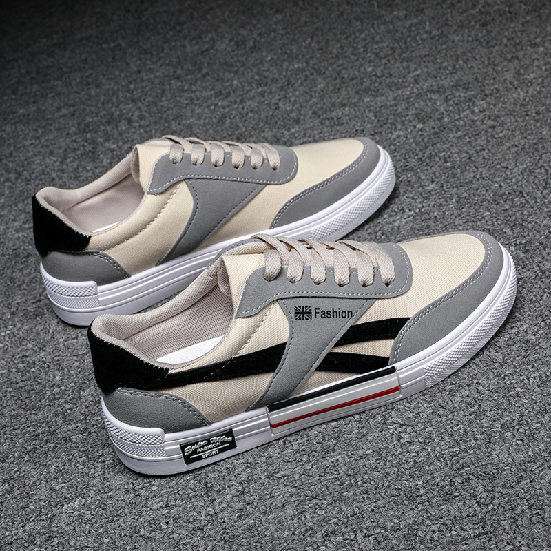 Zapatos de lona para hombres 2024 nuevos zapatos de primavera para hombres zapatos deportivos de altura baja tendencia de zapatos casuales para hombres