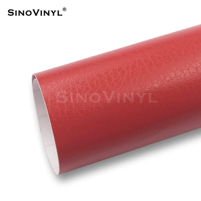 Carleke Car Leather Texture Color-Changing Automotive Film - 15228-m-leather-red
