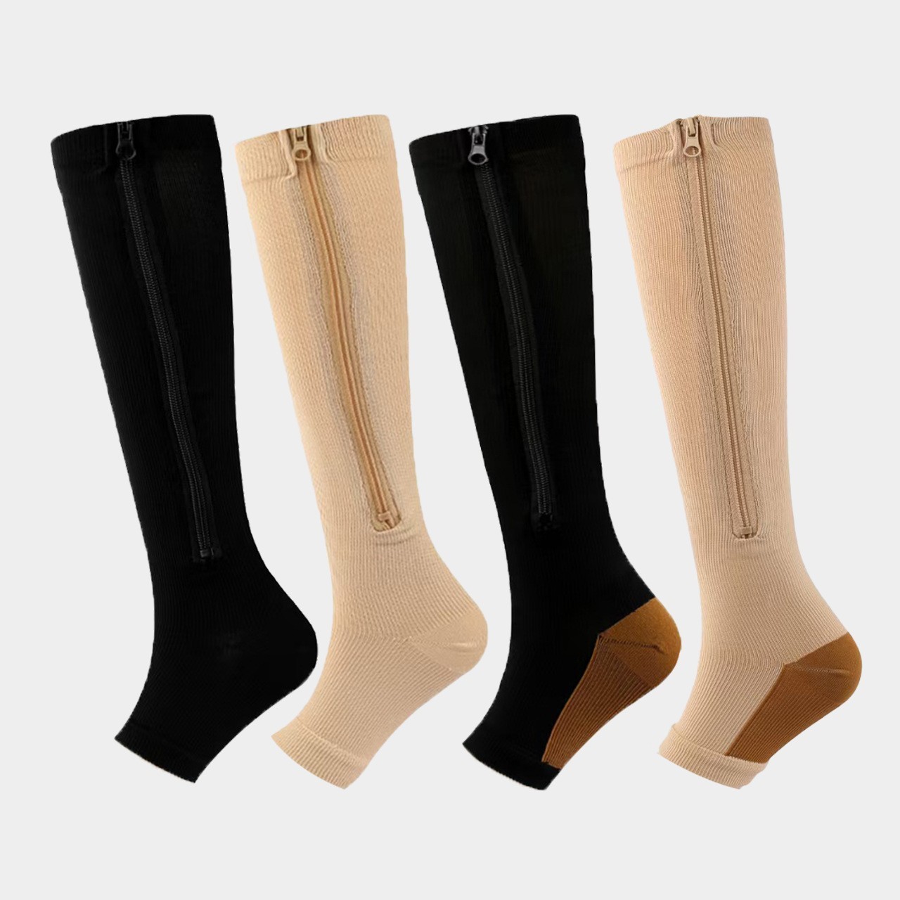 Juego de 6 pares de calcetines deportivos de compresión transfronterizos para fitness, calcetines largos de compresión para pantorrillas para hombres y mujeres, calcetines de compresión elásticos. image 68