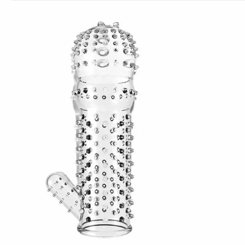 KRC мужские crystal wolf подтяжки вибрация презерватив пенис задержка кольцо шипы, пара взрослый секс, любовь