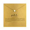 Golden cards, metal necklace from pearl, Aliexpress, wish, new collection