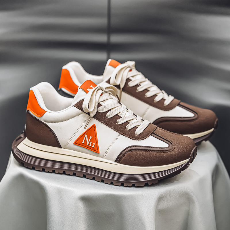 Zapatos Gump2025 primavera nuevo estilo de hombre zapatos casuales de moda anti-derrapante cómodos zapatos deportivos transpirables para hombre