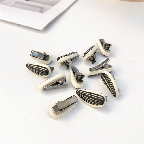 Weird clip creative simulation melon seed hairpin girl mini bangs clip female side hairpin headdress