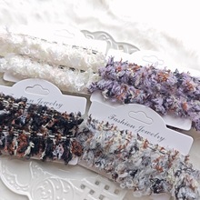 2cm民族风彩色毛线流苏花边排须蕾丝边嵌条织带窗帘饰布艺小配饰