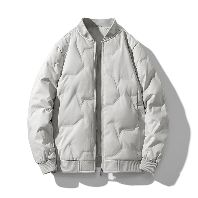Cross-border plumón hombre invierno 2025 nueva chaqueta de béisbol cálida chaqueta de negocios casuales chaqueta hombre