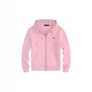 Cross-Border Autumn and Winter Velvet Hooded Trendy Brand Men's Zipper Casual Polo Pony Logo Embroidered Paul Long-Sleeved Sweatshirt