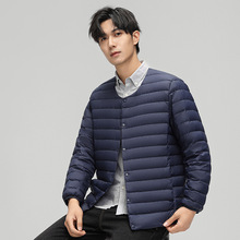 KAIDINGSEN90绒简约青年男士短款圆领可内搭保暖轻薄羽绒服男外套