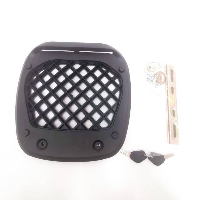 Suitable for motorcycle rear trunk 45L waterproof PP trunk non-aluminum alloy battery car toolbox universal tail box