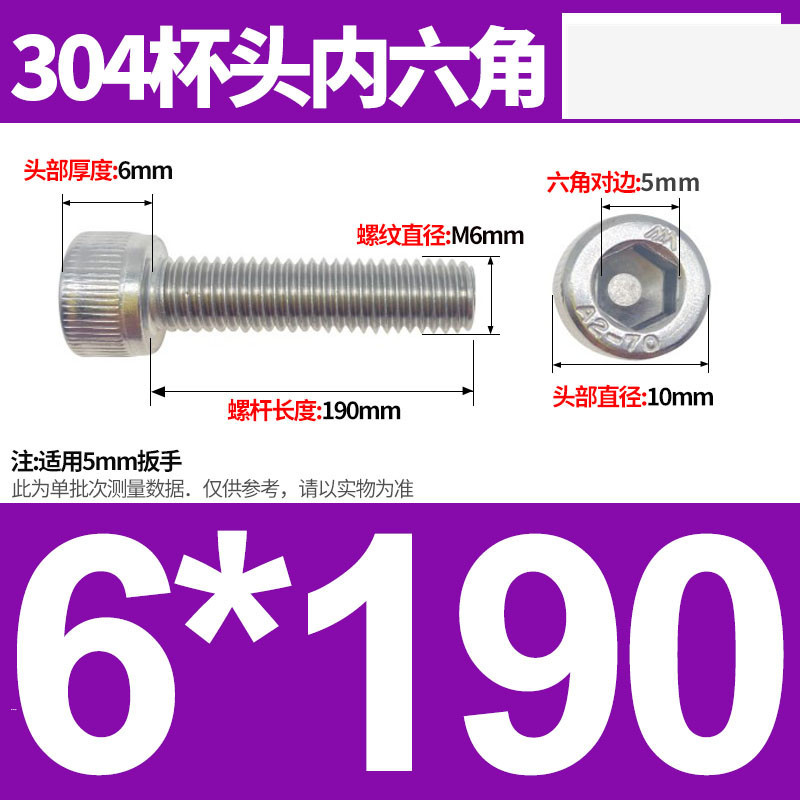 304ステンレス鋼六角穴付きネジカップヘッドDIN912円筒頭精密M1.4M1.6M2M2.5M3M4M5