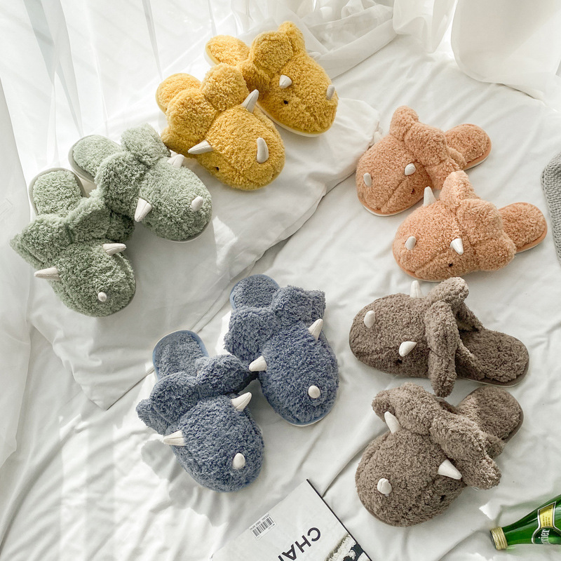 Men's Lady Velvet Closed-Toe Autumn Summer Indoor Outdoor Soft Cushioned Machine Washable Non-Slip Slippers Indoor Shoes_voghion.com