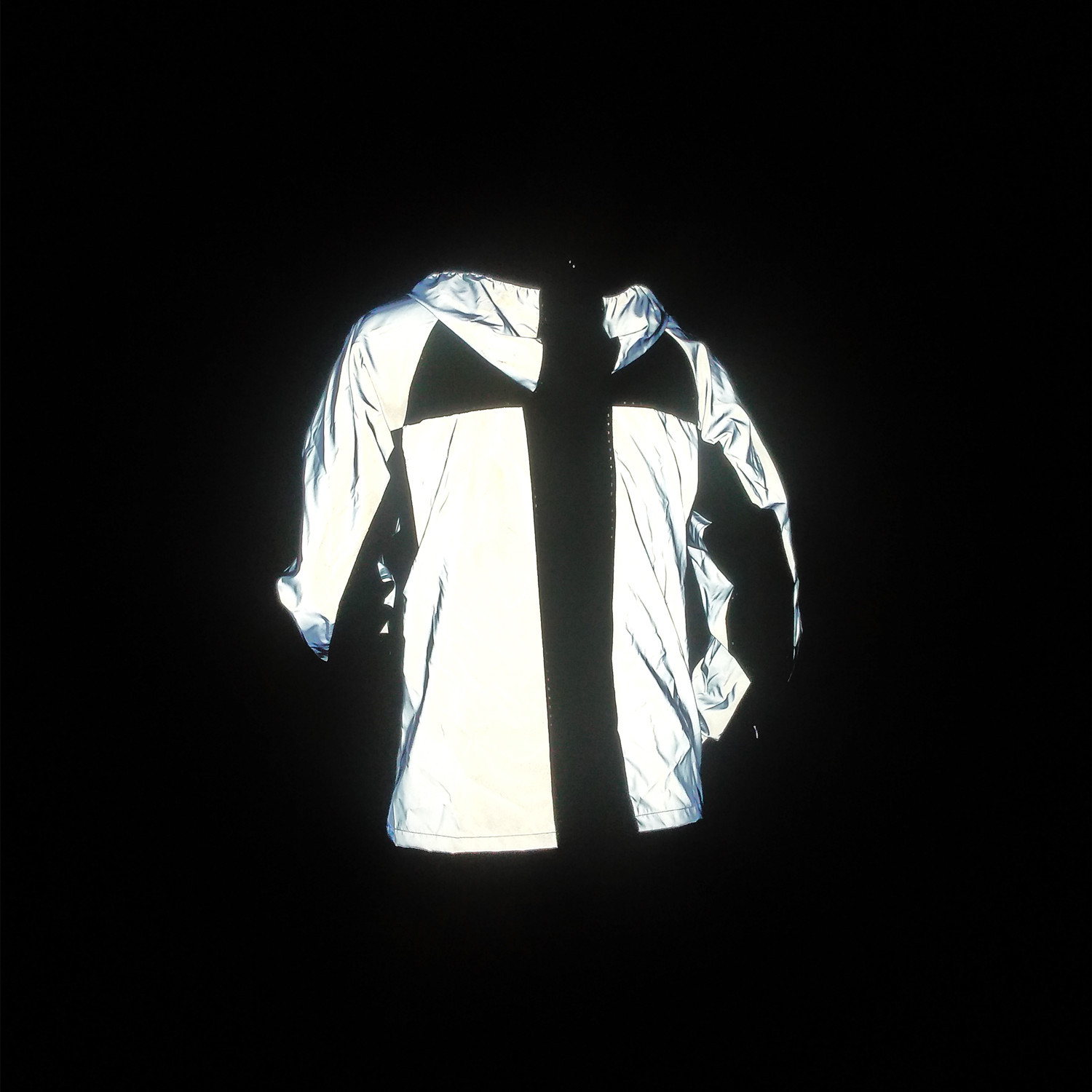 Abbigliamento da uomo, giacca riflettente colorata, sport all'aria aperta, con giunture in rete, giacca con cappuccio traspirante_voghion.com