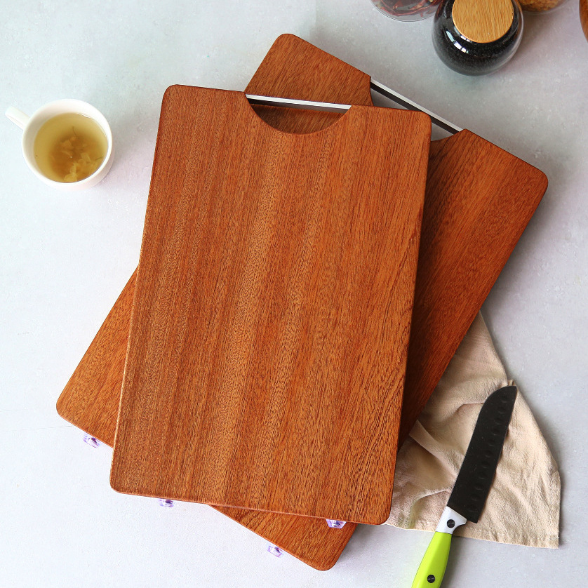 Доска для резки из массива черного ореха, толстая и устойчивая к трещинам, подходит для домашнего использования, кухонный инструмент с незначительными дефектами.