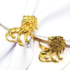 酒店西餐餐具狮子餐巾扣动物餐巾环餐巾圈口布圈厂家批发