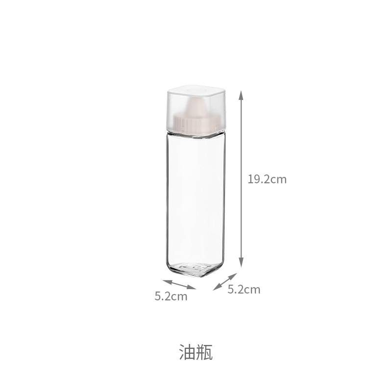 Fa So La Glass Oil Pot Oil Tank Home Kitchen Large Capacity Oil Bottle Inverted No Drip Leak-proof Soy Sauce Vinegar Seasoning Bottle