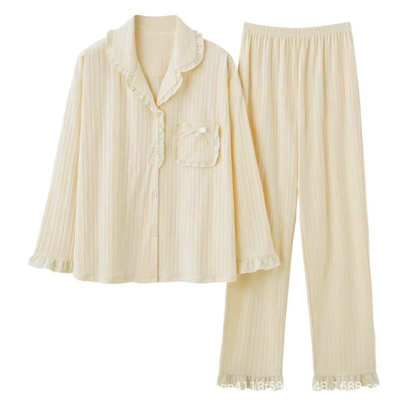 La primavera y el otoño de algodón de manga larga Chaqueta de punto de las mujeres pantalones traje de color sólido casual suelta más el tamaño de desgaste en el hogar las mujeres pueden usar fuera