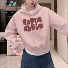 连帽卫衣外套女短款秋冬季2025新款韩系高级感洋气加厚小个子上衣