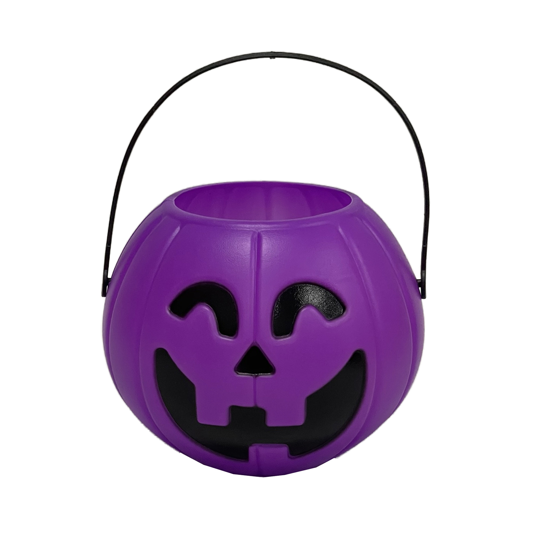 Halloween calabaza lata cubo cara sonriente calabaza fantasma fiesta actividad accesorios de vestir calabaza portátil lata de dulces