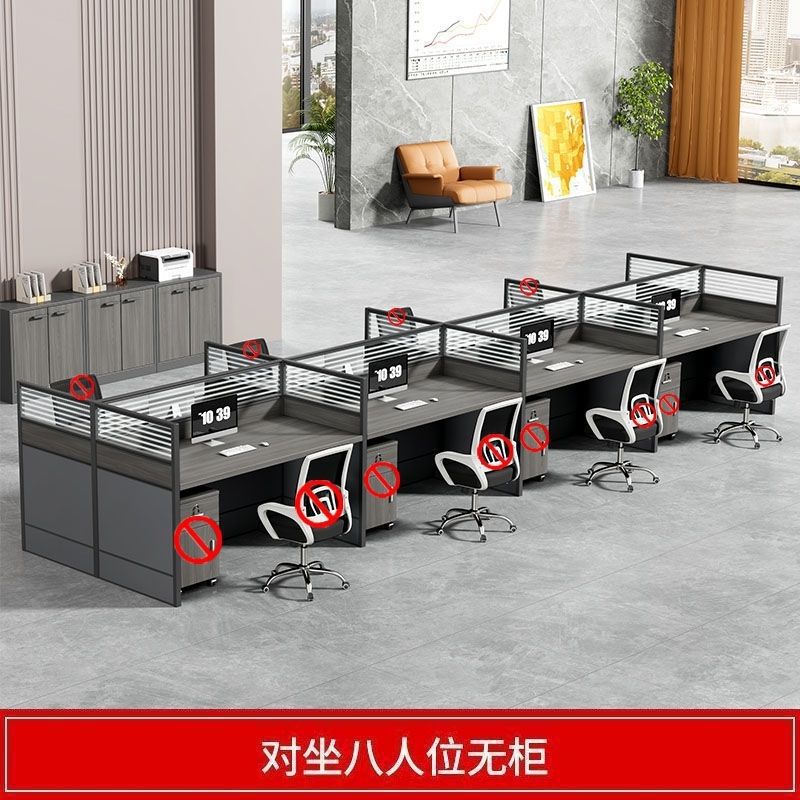 Fábrica directa mesa y silla de oficina personal mesa de oficina mesa de oficina doble pantalla de partición