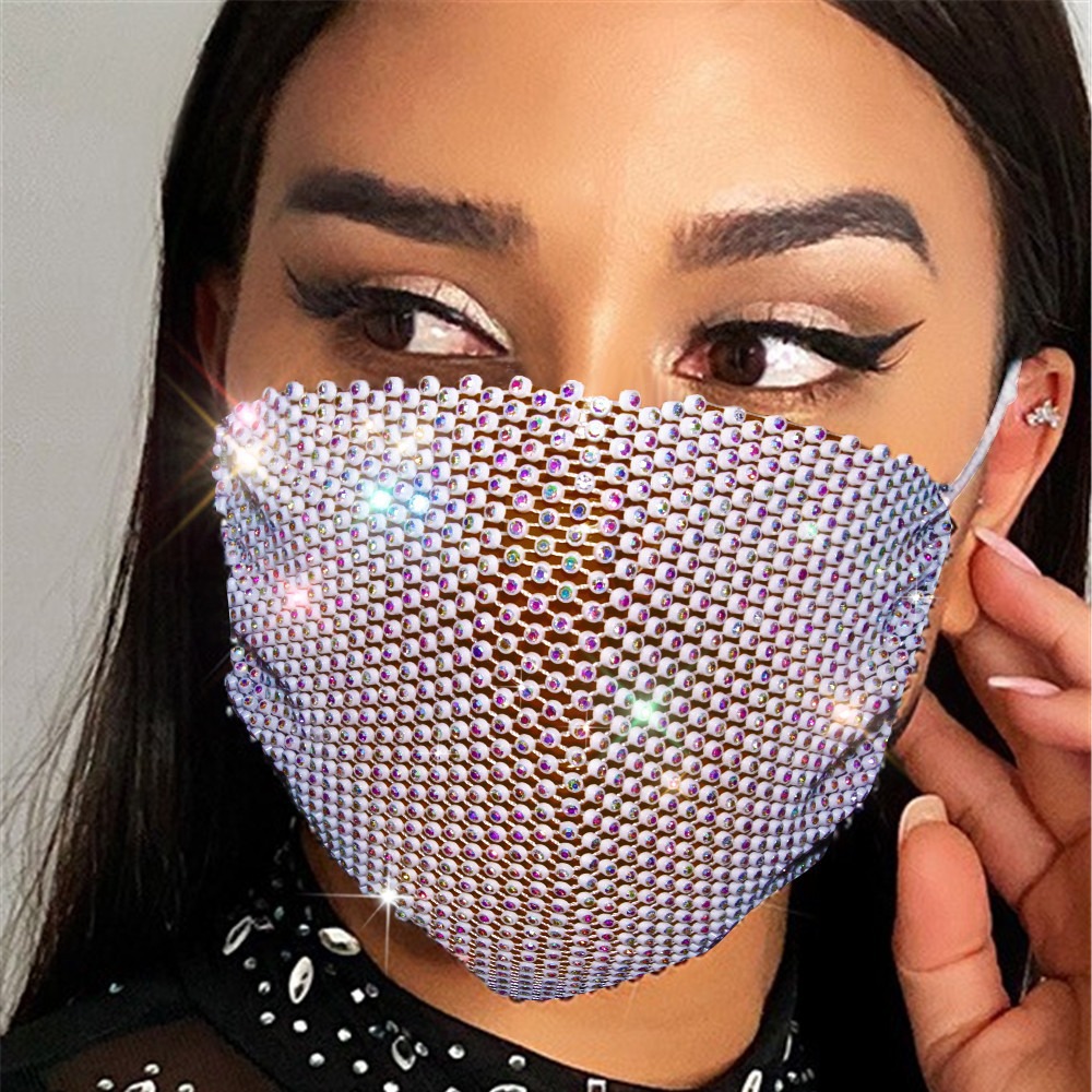 Masque en maille scintillante pour femme, très populaire en 2024, Z1207_voghion.com