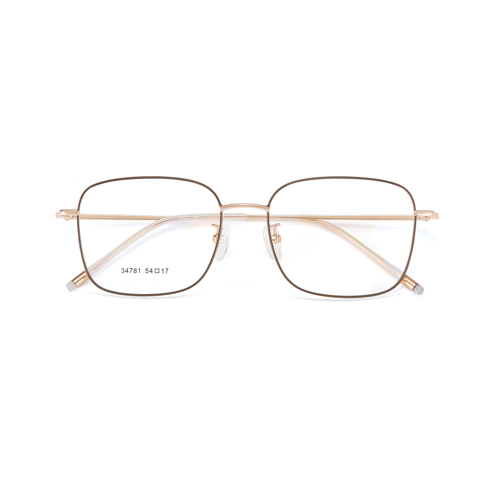 Hombres y mujeres con el mismo estilo, marco cuadrado exquisito, marco de espejo de moda retro de metal, negocio casual, tendencia de todo fósforo, espejo al por mayor