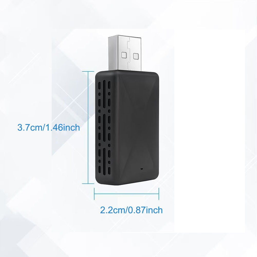 Original car wired to wireless CarPlay 2-in-1 adapter, also compatible with wireless Android Auto, suitable for both Apple and Android phones