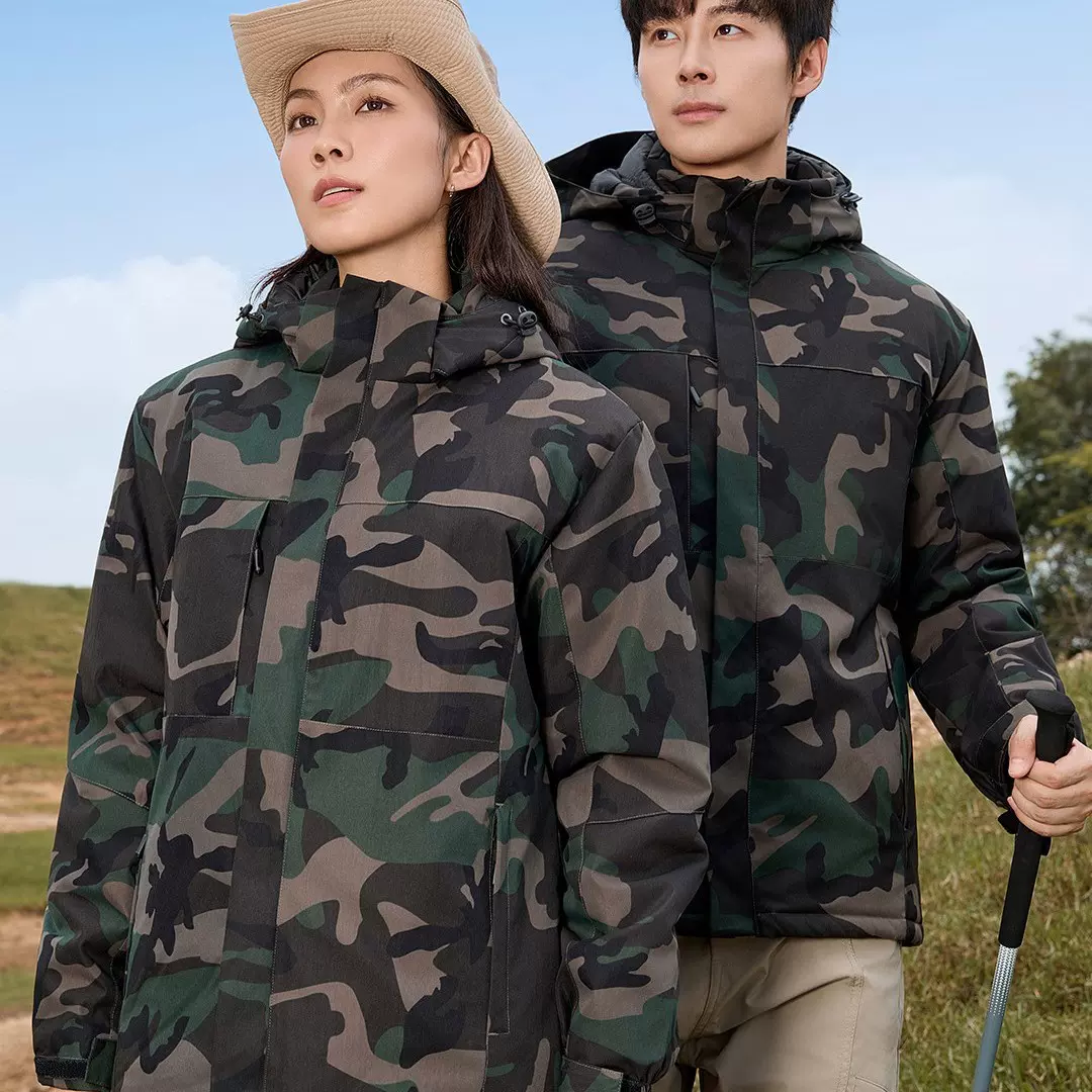 工作服定制户外冲锋衣印logo秋冬加厚4S店工装夹克风衣外套刺绣