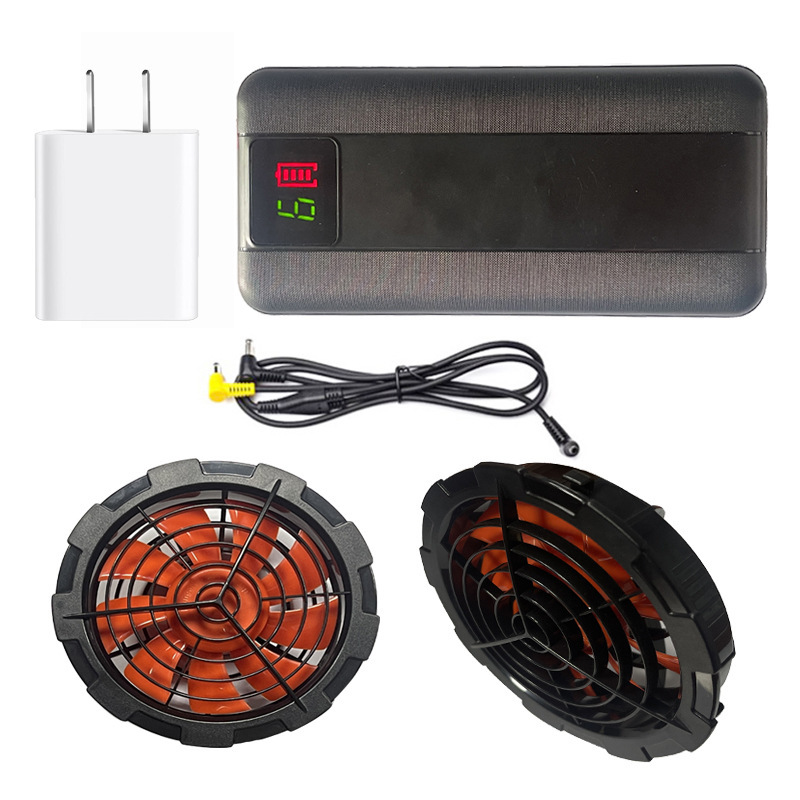 Cooling fan suit battery air conditioning suit brushless fan air conditioning suit battery DC 7v 12V 20000mAh Cooling fan suit battery air conditioning suit brushless fan air conditioning suit battery DC 7v 12V 20000mAh