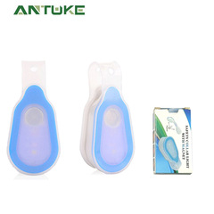 Silicone clip light, outdoor sports backpack, lanyard night running light, pocket work light, multi-functional warning light