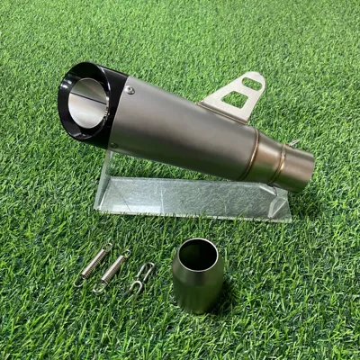 Motorcycle Exhaust Pipe Refitting Motorcycle exhaust pipe - two-layers-of-titanium-blackheads-51mm