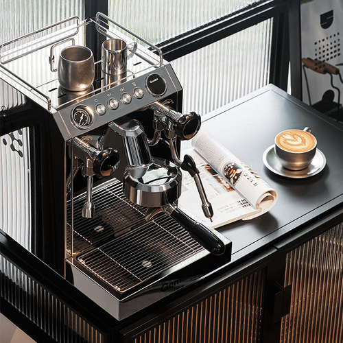 Gramley CRM3145 Dual Eyed Italian Espresso Semi-Automatic Commercial Coffee Machine Home Professional Steam Milk Foam Machine