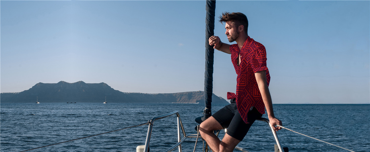 Tribal Print Button Down Shirt